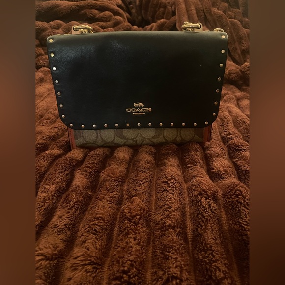 Coach Black and Gold Crossbody Bag - Picture 4 of 7